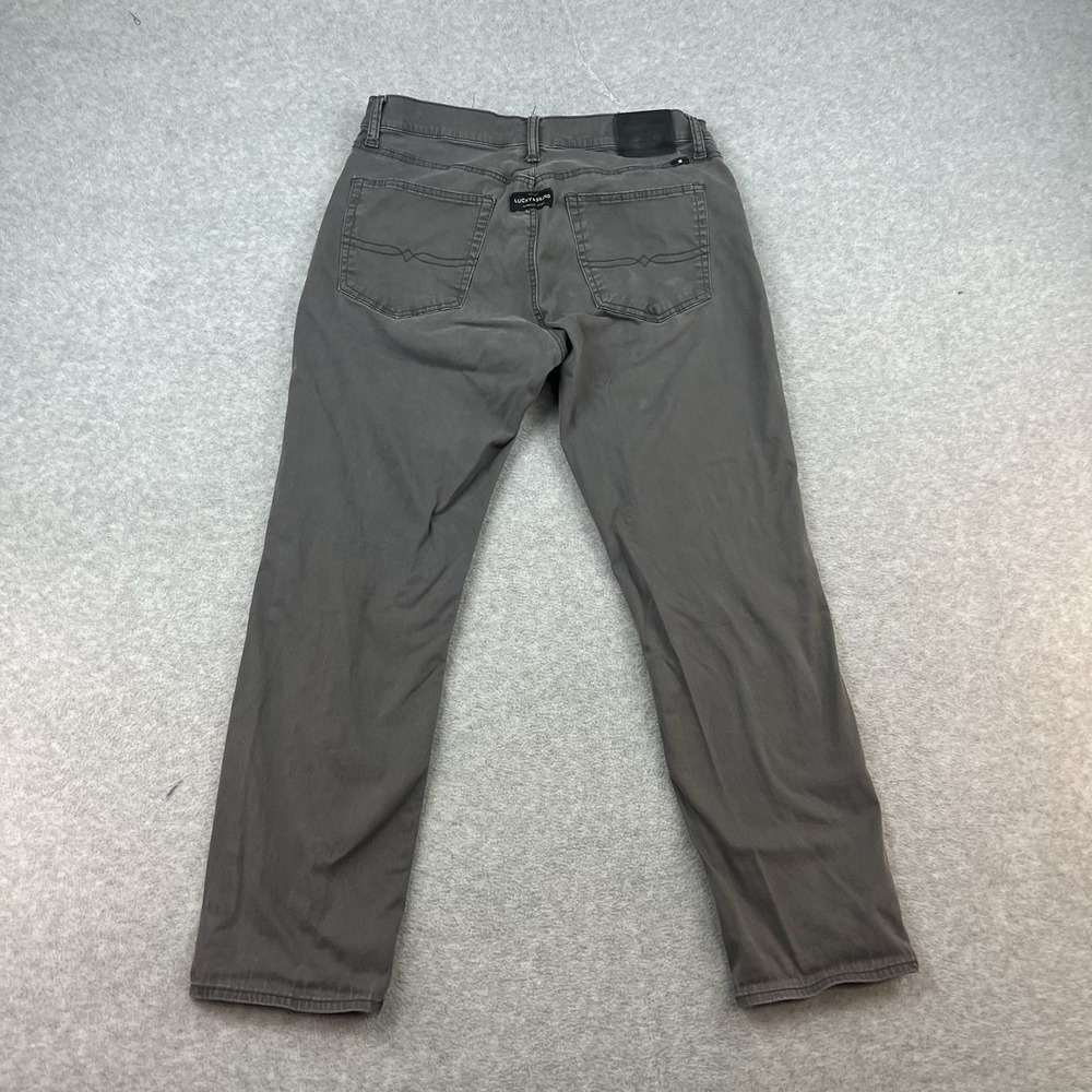 Lucky Brand Pants Mens Size 34x30 (34x29)Gray 121 Heritage Slim Fit Cotton Blend
